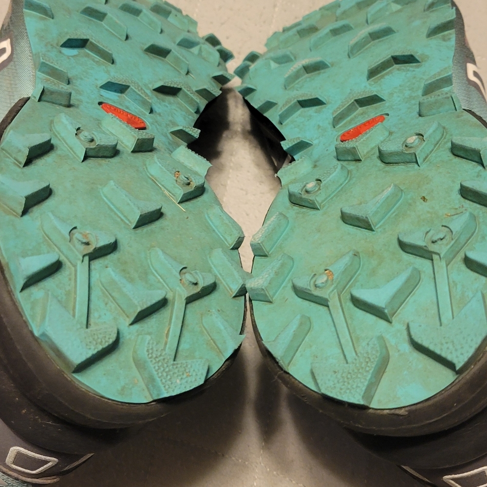 Salomon women's teal and gray speedcross 3 trail running sneakers, size 8.5 - Picture 5 of 7